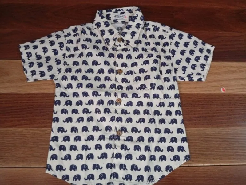 Kemeja Anak Arto Baby Gajah Navy photo 1