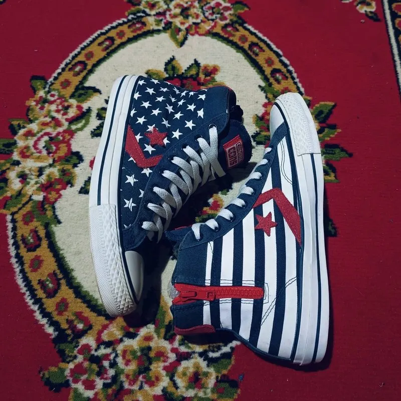 SALE!!! 41-42 CONVERSE ALL STAR PRO ZIPPER HIGH MIX PANEL  photo 1