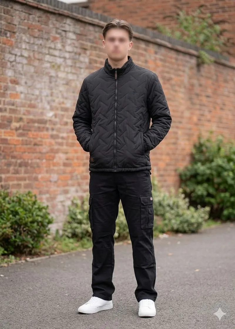 Jacket Reversible Zipper Polo Club Dark Cokelat Style photo 1