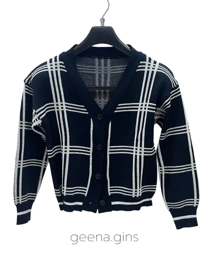 MONO CHECK CARDIGAN photo 1