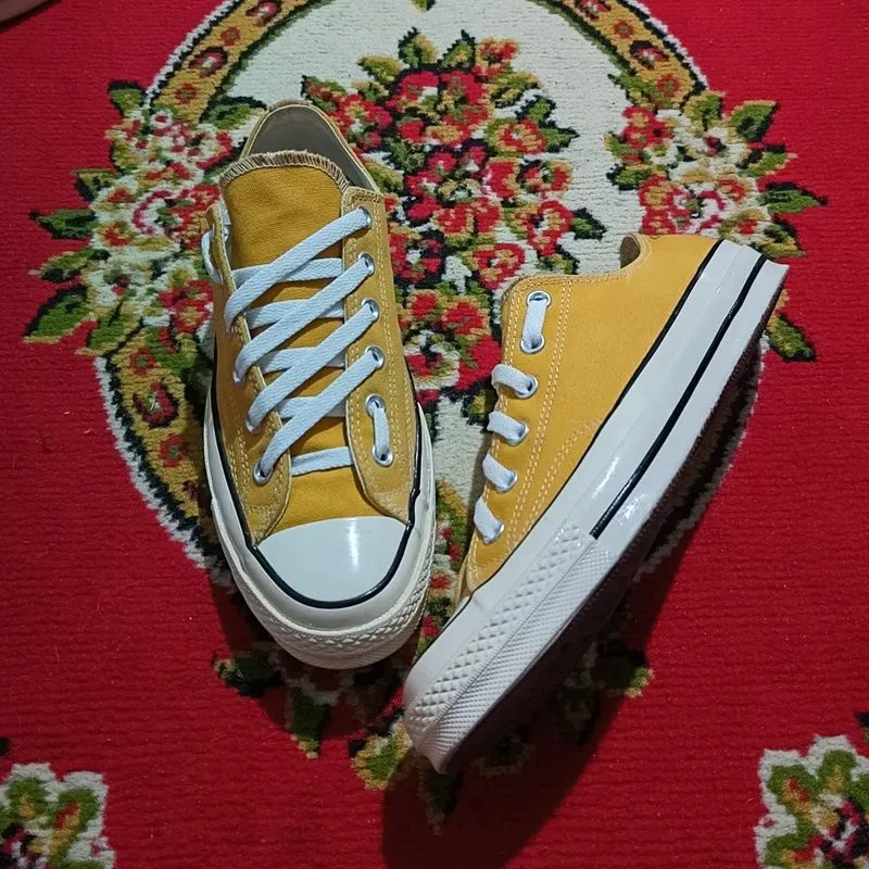 SALE!!! 41-42 CONVERSE CTAS 70s LOW SUN FLOWER ORIGINAL photo 1
