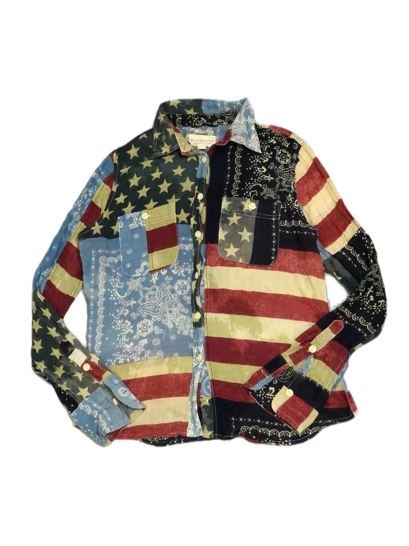 Denim & supply ralph lauren american paisley pattern shirts photo 1