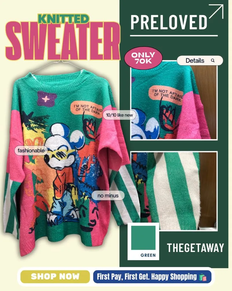 Colorfull Knitted Sweater photo 1