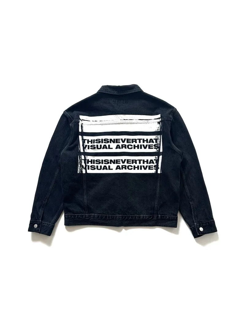 THISISNVRTHAT VA Denim Jacket - Washed Black   photo 1