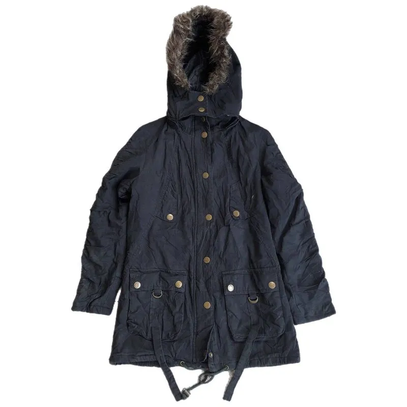 Y2K JESSY LOGAN FUR PARKA GRUNGE photo 1
