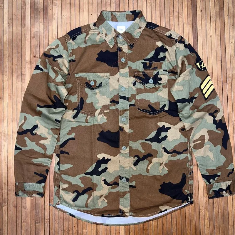 BROWNY VINTAGE ARMY MILITARY STYLE M65 OG 107 CAMOUFLAGE WIT photo 1