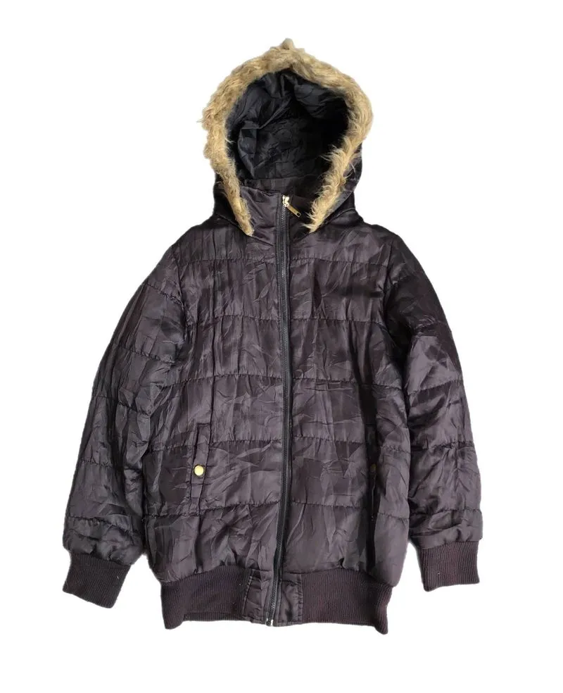 Y2K BLUE STRIVE FUR JACKET GRUNGE photo 1