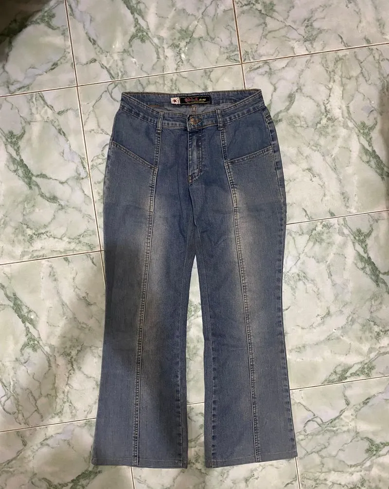 Vintage Y2K Culotte Wanita blue photo 1