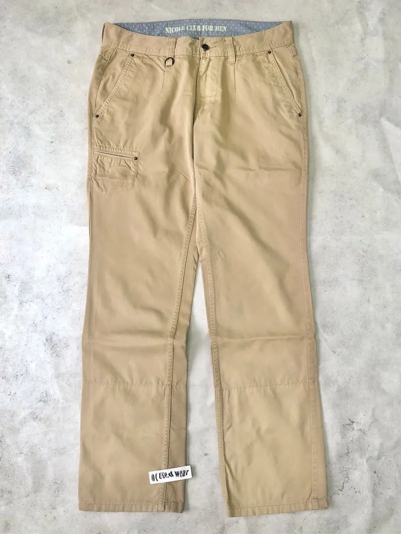 nicole club japanese brand khaki pants  photo 1