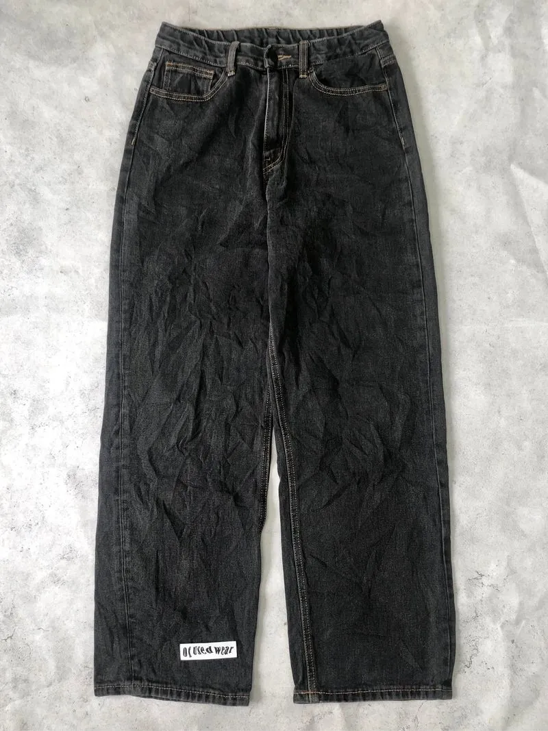 spao 1980 black indigo jeans baggy pants  photo 1