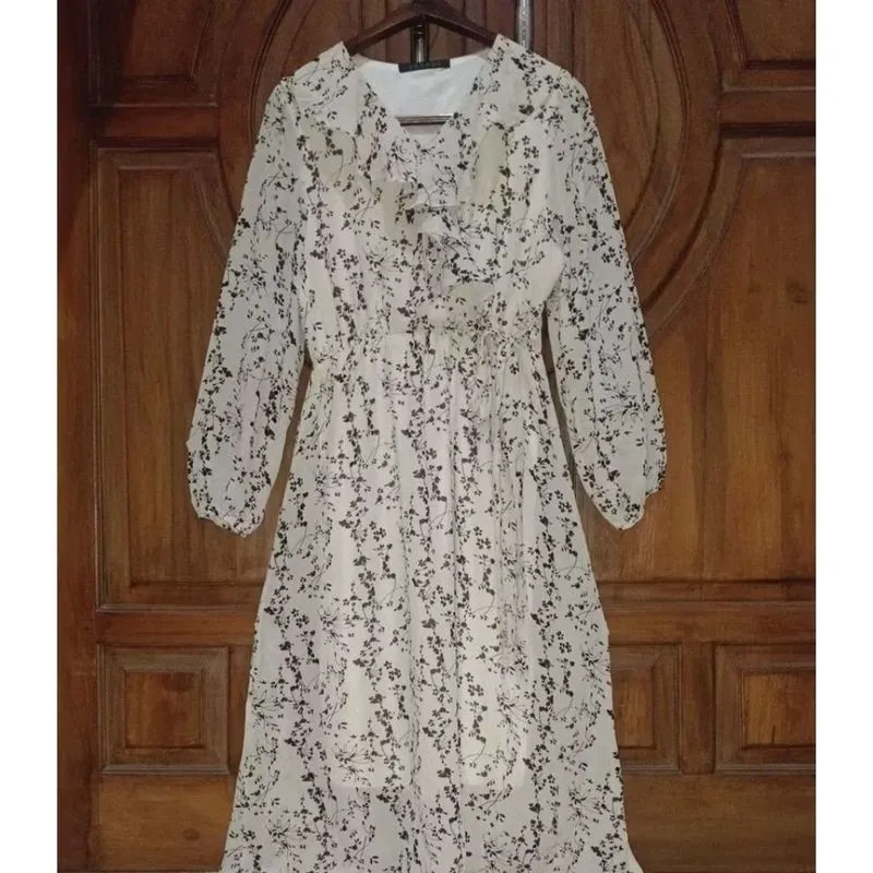 TANKUS Dress Sifon Midi Tunik Slimfit Megar Wanita photo 1