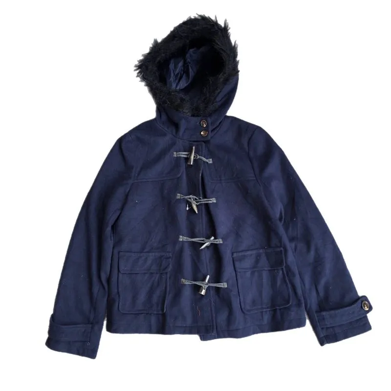 Y2K JOKY GAL DUFFLE RACCOON JACKET GRUNGE photo 1