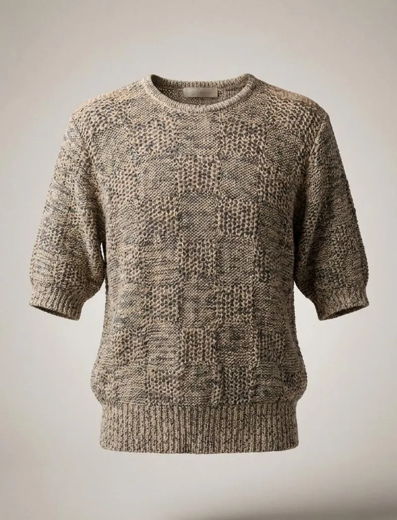 Prestige Vintage Textured Knit Sweater - Earth Tone photo 1