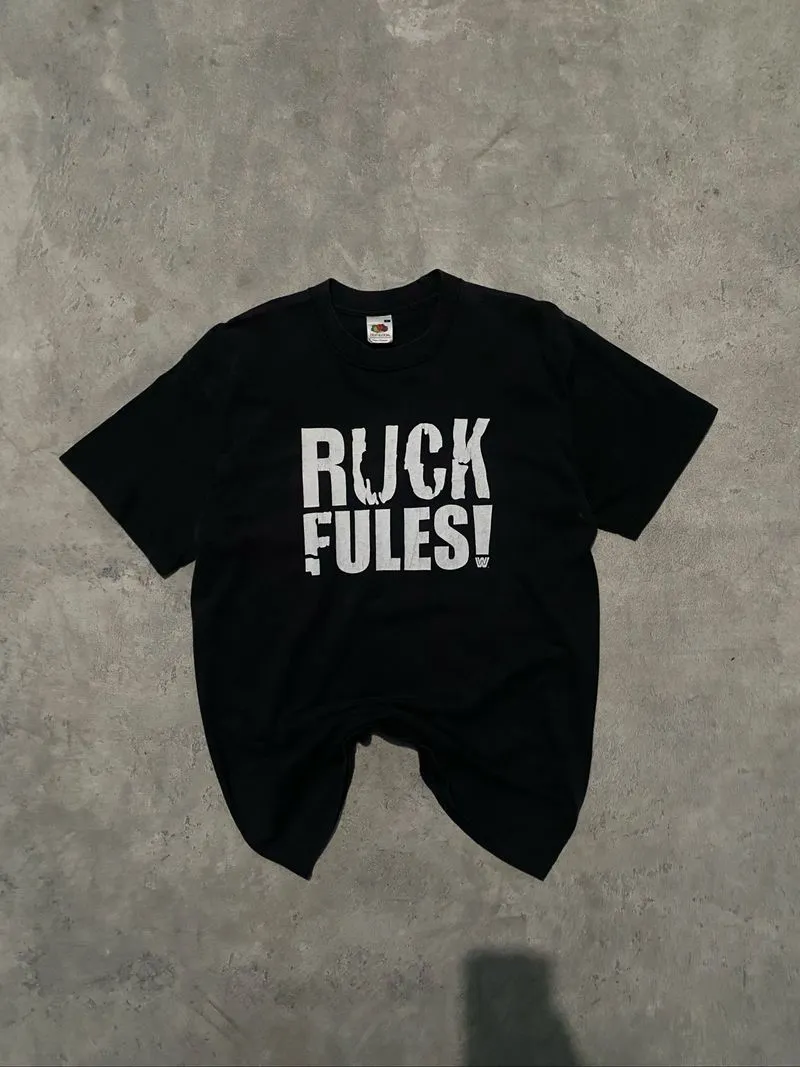 Vintage WWE John Cena “rock fules!” wrestlemania photo 1