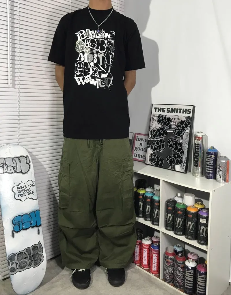 CARGO PANTS BALLON ARMY - GU photo 1