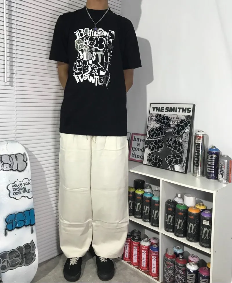 BAGGY PANTS CHINO WHITE - NIKO AND … photo 1