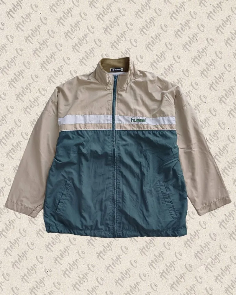 Jacket Windbreaker Hummel Cream-Green photo 1