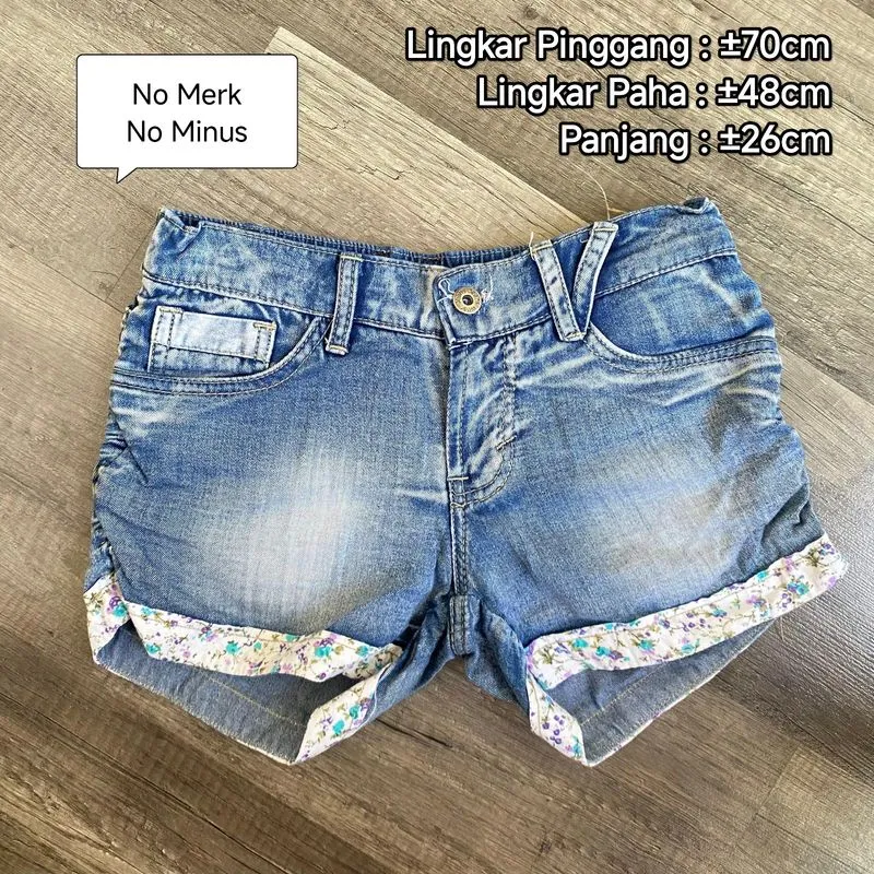 Short Wanita blue photo 1