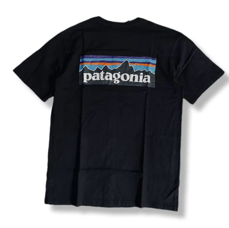PATAGONIA BLACK REGULAR FIT T-SHIRT | KAOS | JSNG photo 1