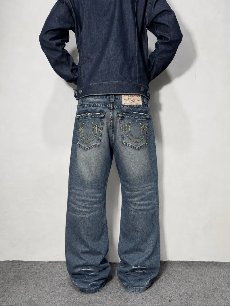 Y2k TRUE RELIGION VINTAGE BLUEWASHED photo 1