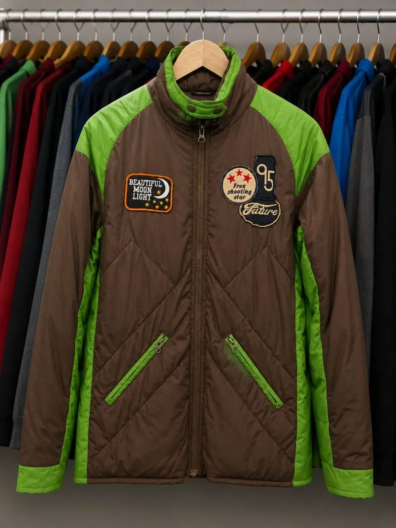 Windbreaker Pria green brown photo 1