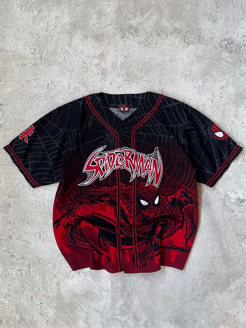 2002 Vintage Spiderman Baseball Jersey photo 1