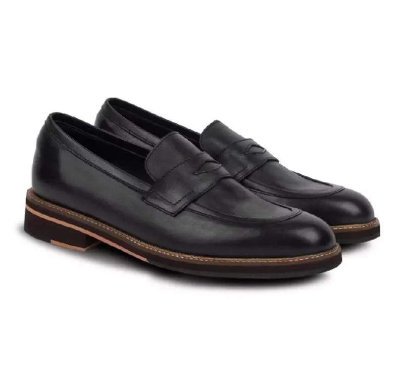 Blake Penny Loafers Black - Nappa Milano - Sepatu Pria photo 1