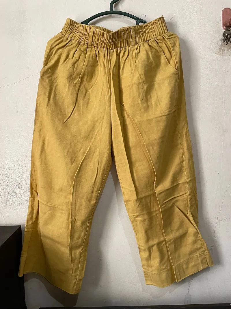 Celana kulot katun linen wanita photo 1