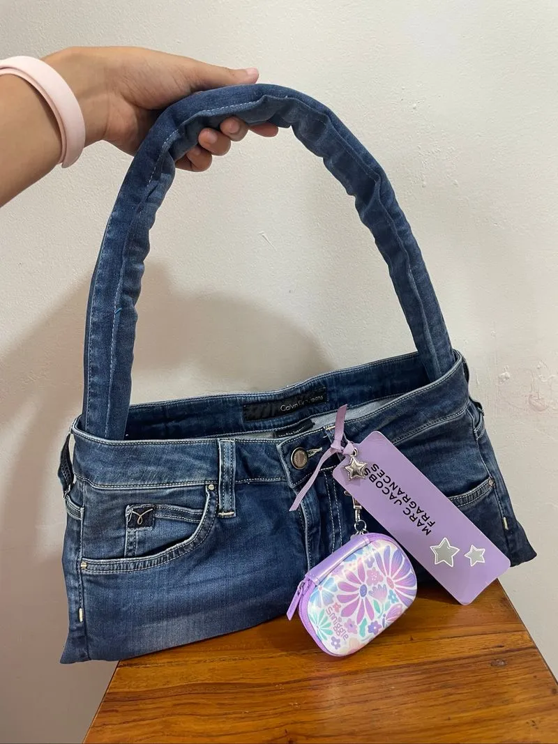 REWORKED BAG FROM ORIGINAL CALVIN KLEIN (tas denim tote bag) photo 1