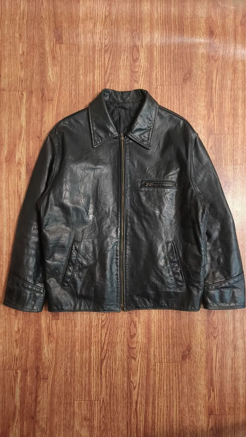 Vintage Leather Jacket Made in Italy photo 1