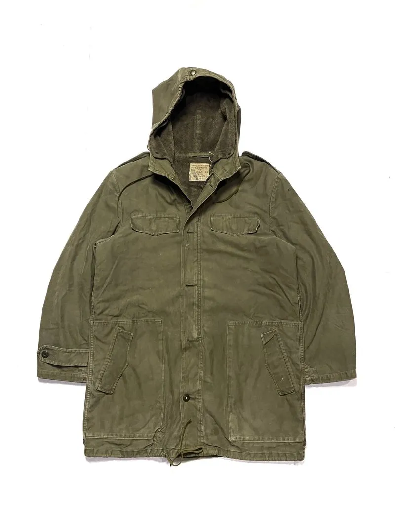Vintage German Parka Army Surplus Moleskin Bundeswehr Liner  photo 1