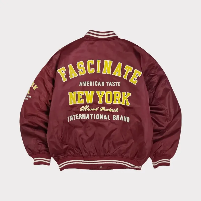 Vintage Streetwear Bomber jacket Pria red photo 1
