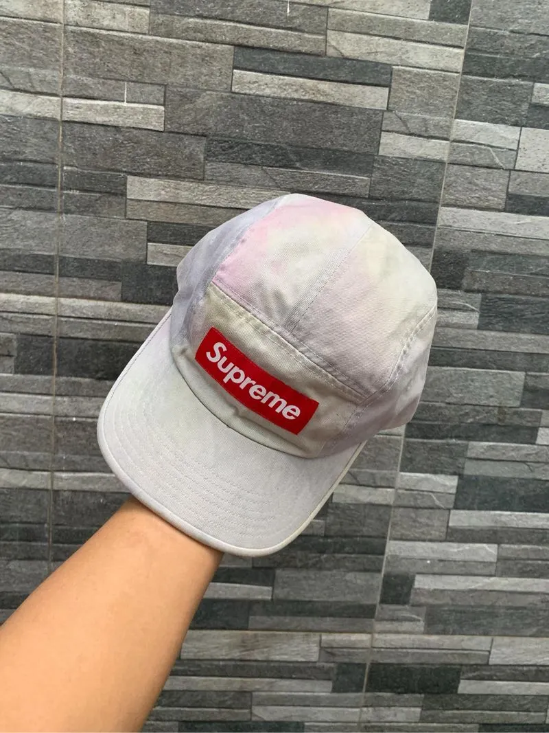 Supreme Camp Cap Multicolor Tiedye SS21 photo 1