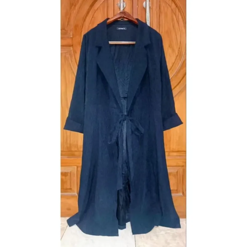 HOTPING Dress Blazer Formal Semi Long Wanita Blue Black photo 1
