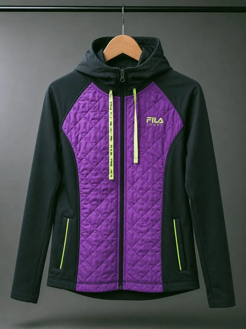 Fila Sport Jaket Hoodie Tracktop Second Branded - S Fit M photo 1