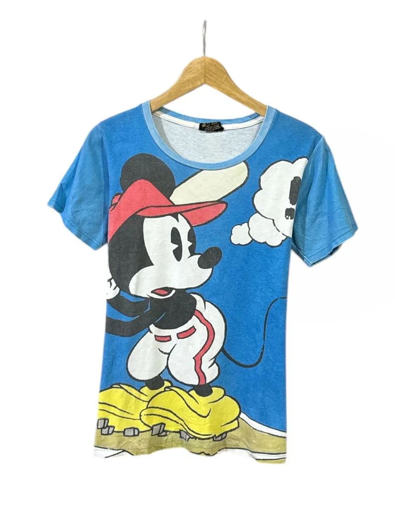 Disney Vintage Casual T-shirt Pria red blue photo 1