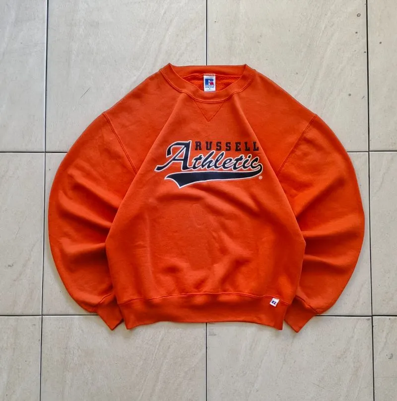 Russell Athletic Crewneck Orange  photo 1