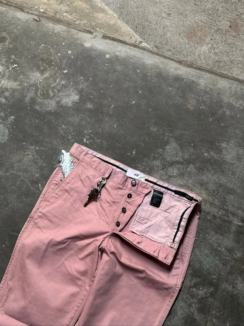 H&M Chino Pinky Pants Sz 36 photo 1