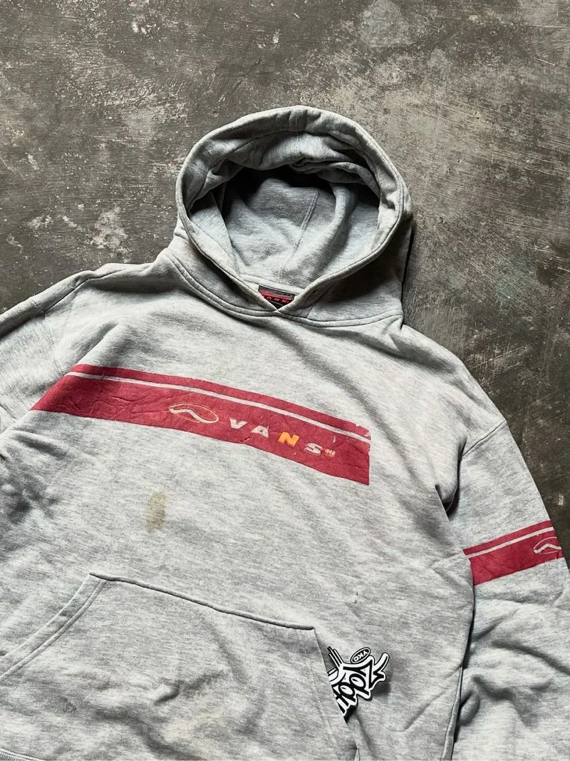 Vtg Vans Pullover Hoodie Sz M photo 1