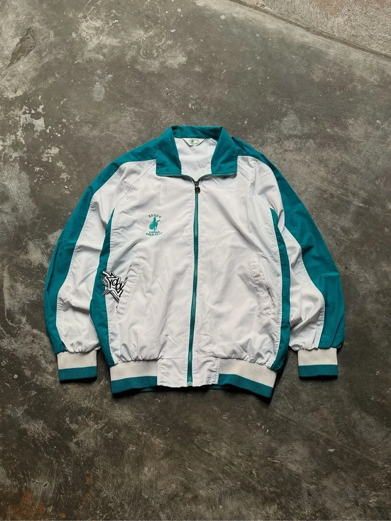 Rodeo Cayman Polo club Windbreaker Jacket Sz XXL photo 1