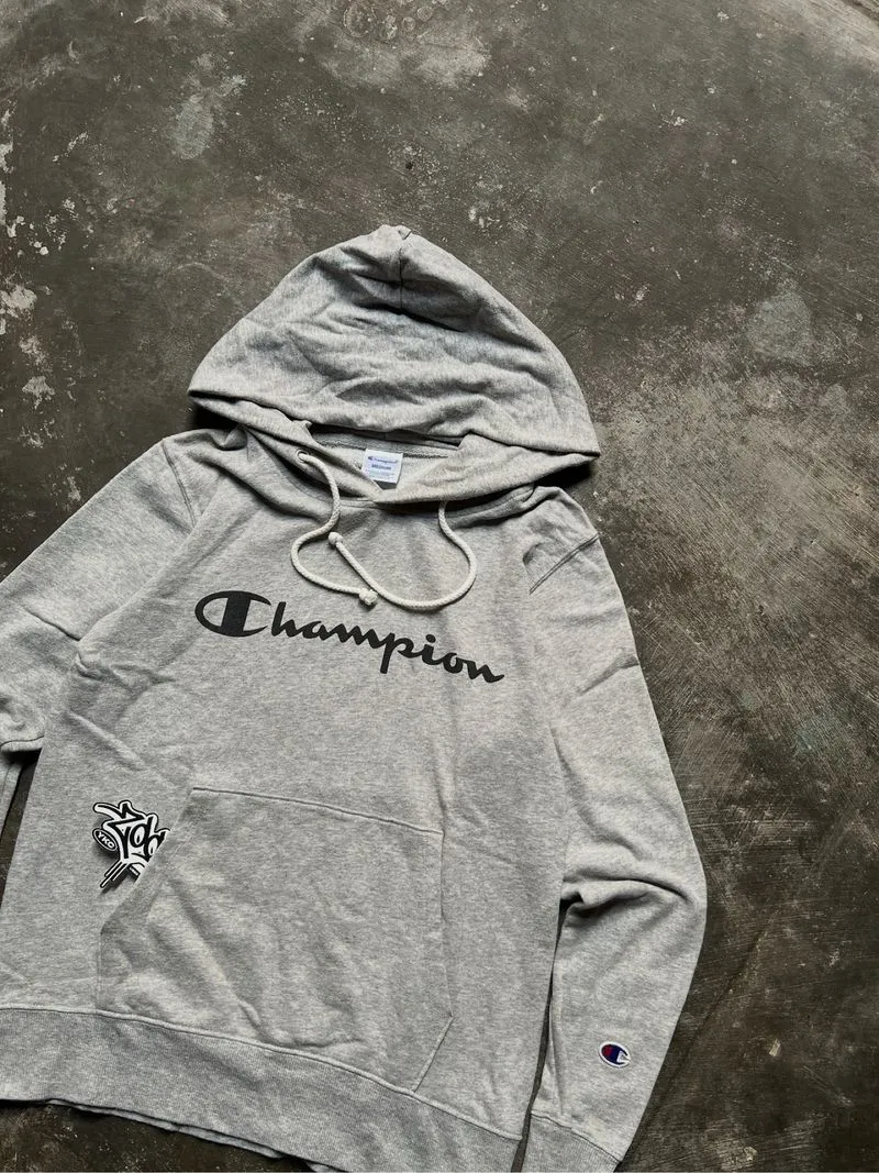 Champion Pullover Hoodie Sz M photo 1