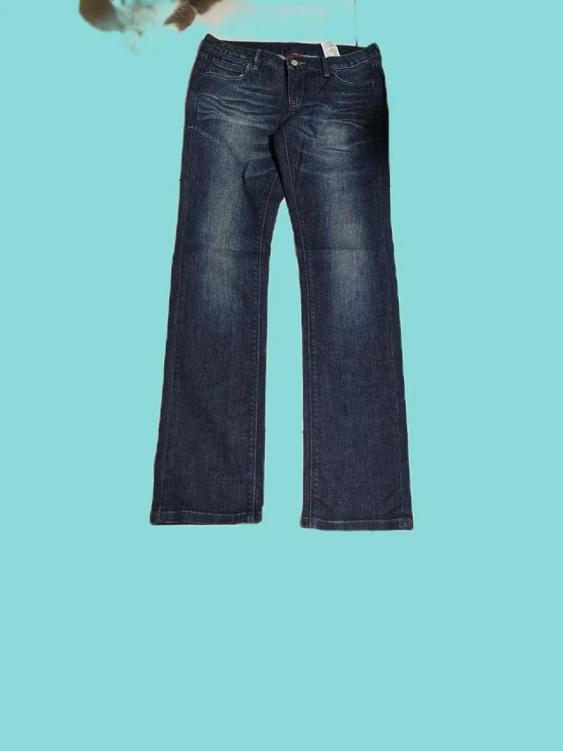 Levi's Slim Straight Jeans Wanita Dark Indigo | Original photo 1