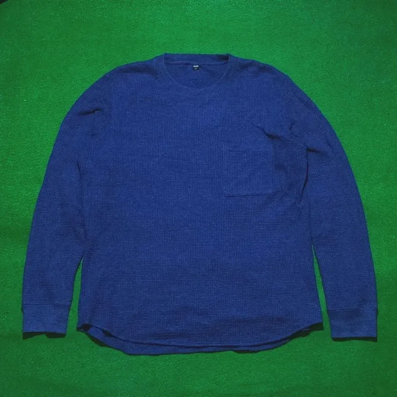 Uniqlo long sleeve waffle pocket photo 1