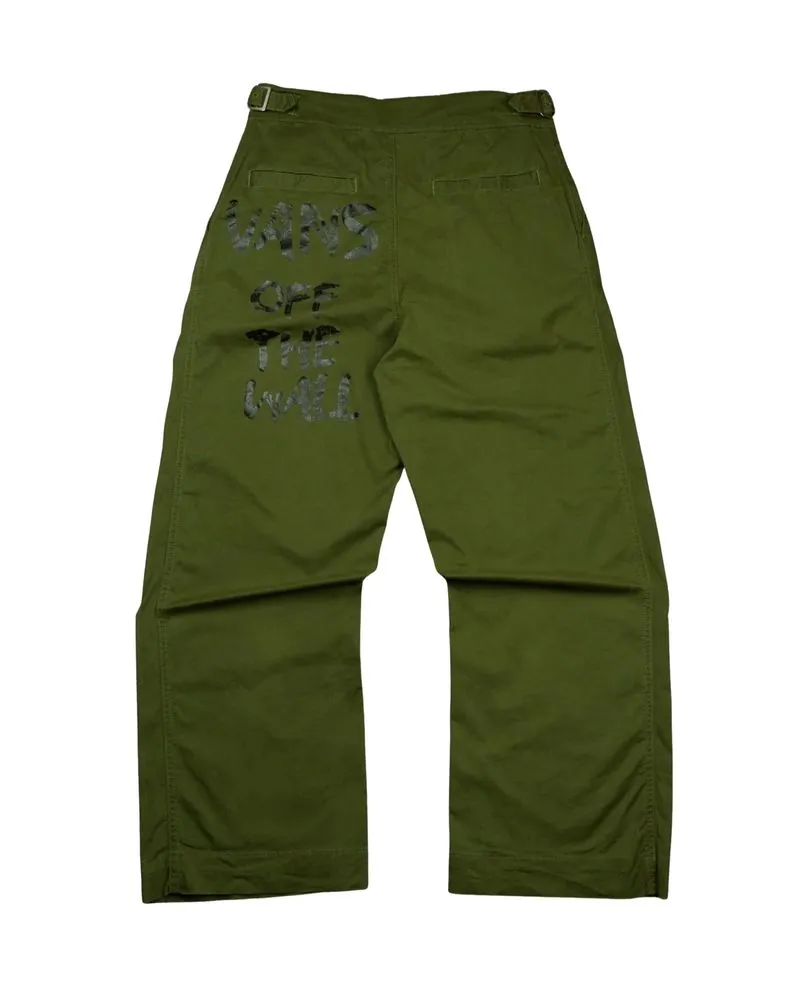 Vans Olive Green Pleated Pants photo 1