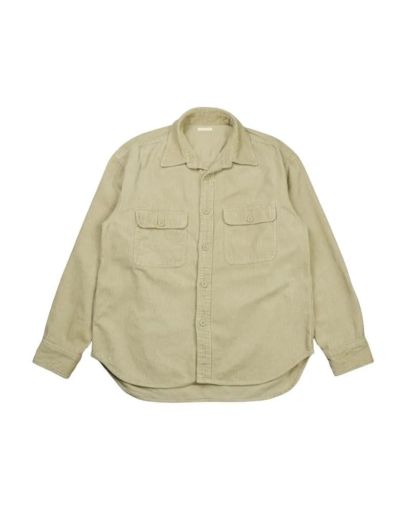 GU Beige Corduroy Outer Shirt photo 1