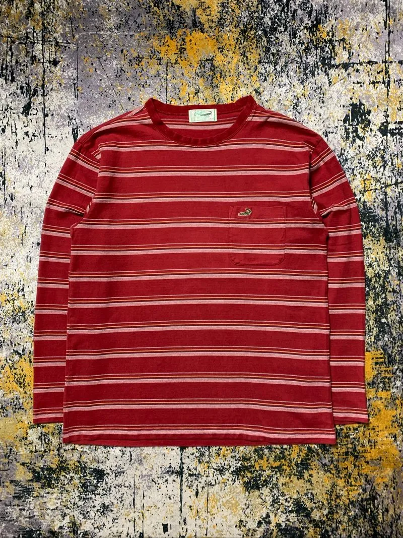 Kaos/Tshirt Long Sleeve Crocodile Pocket Stripe photo 1