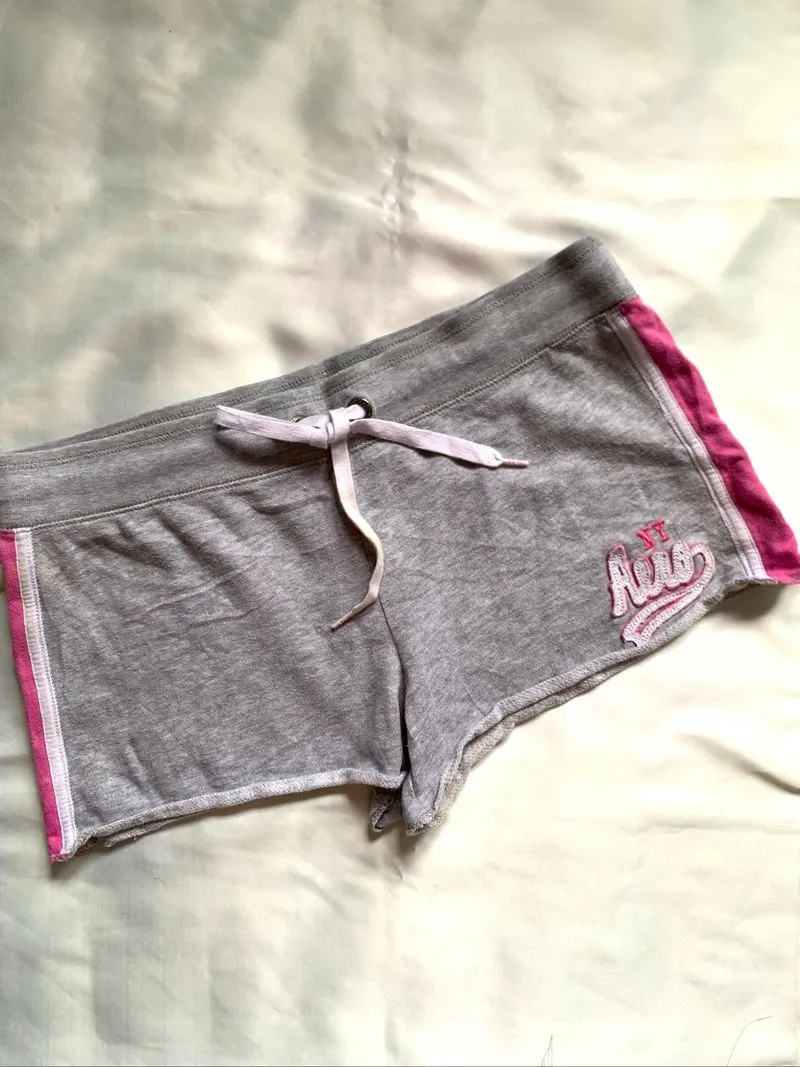 y2k Vintage Pink Striped Hotpans by Aeropostale photo 1