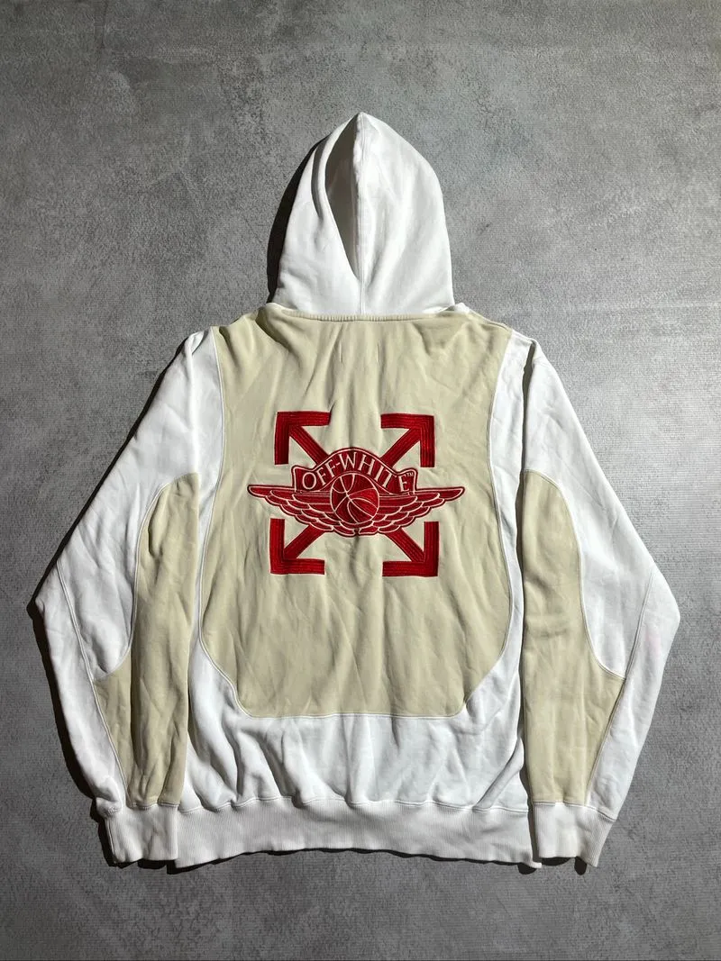 Jordan x Off white emboridered Hoodie  photo 1
