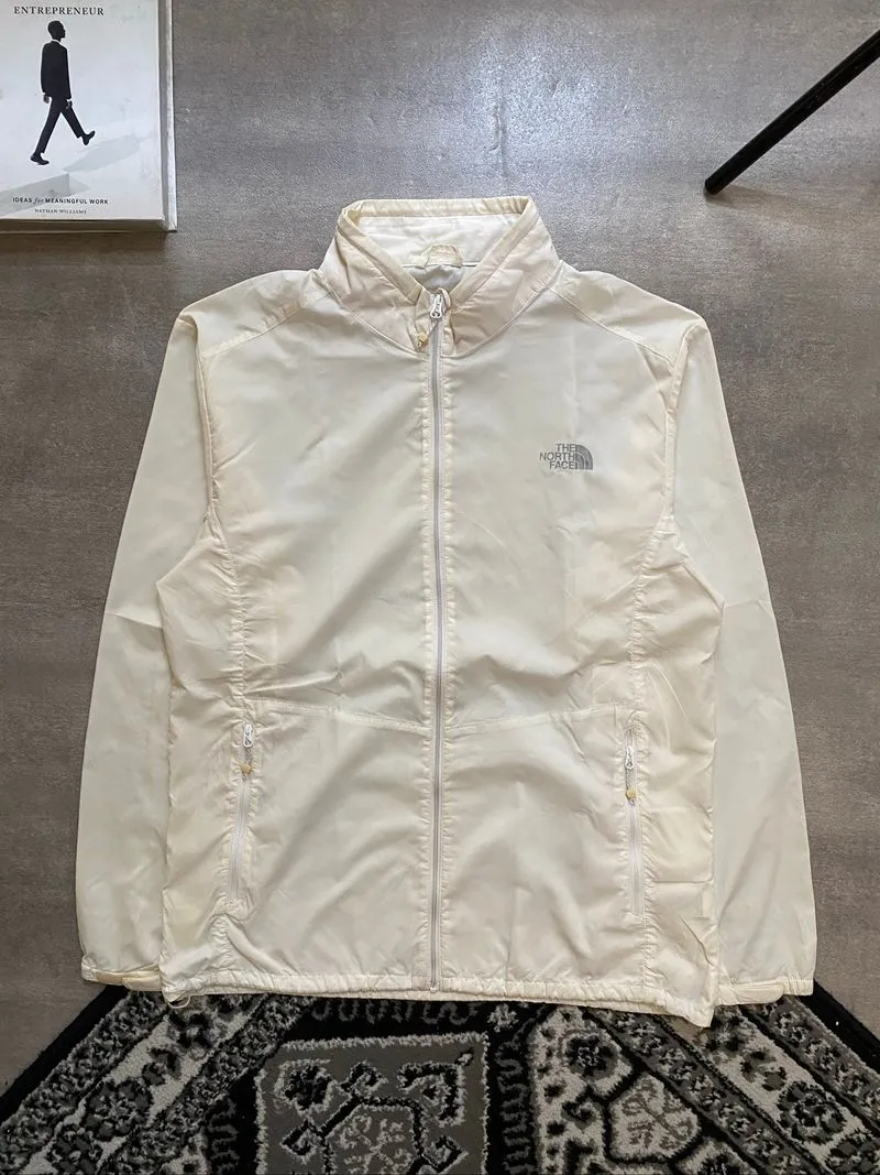 The No®️th Face Windbreaker Jacket White Full Zipper photo 1