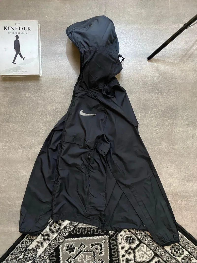 N❗️ke Windbreaker Jacket Gorpcore Black Hooded Full Zipper photo 1